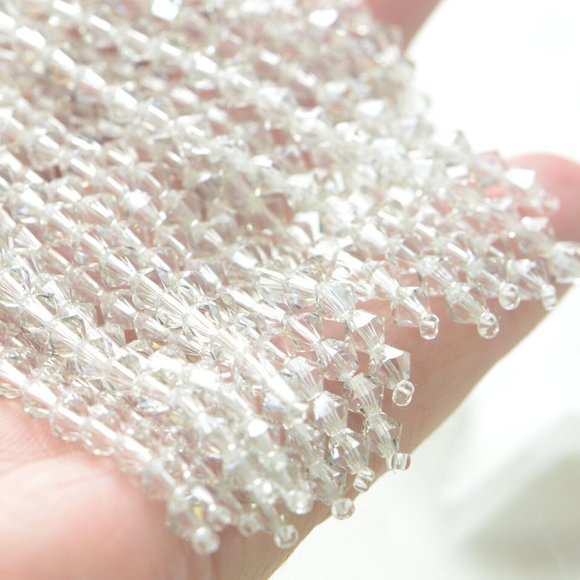 Oscar de la Renta Crystal Tassel Drop Clip Earrings - Picture 6 of 11